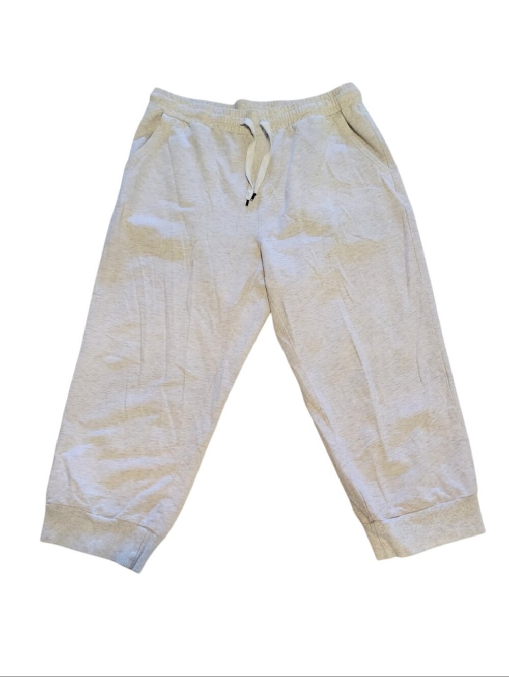 Stelle Designed In California Heather Gray Cropped Lounge Pants Size Medium